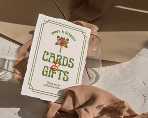 Retro Cards and Gifts Sign