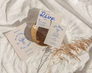 Vintage Wedding Invitation Suite Template