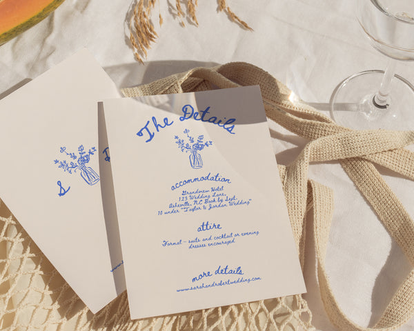 Vintage Wedding Invitation Suite Template