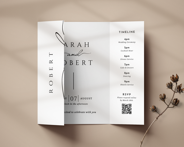 Classic Gatefold Wedding Invitation