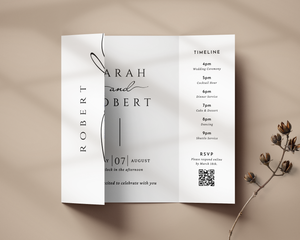 Classic Gatefold Wedding Invitation