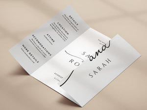 Classic Gatefold Wedding Invitation