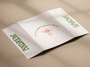 Retro Gatefold Wedding Invitation