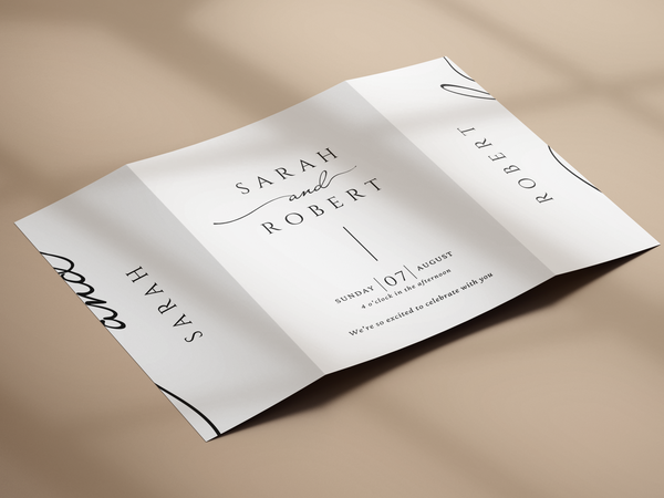 Classic Gatefold Wedding Invitation
