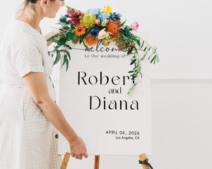 BeyzaLab Basic Wedding Welcome Sign