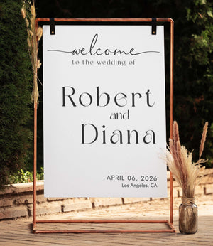 BeyzaLab Basic Wedding Welcome Sign