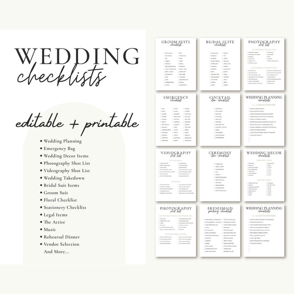Goodnotes & Canva Template Black Wedding Day Binder with Photo