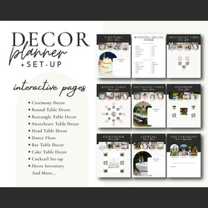 Goodnotes & Canva Template Black Wedding Planner Bundle with Photo