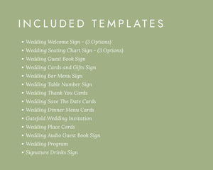 BeyzaLab Blue Vintage Wedding Template Bundle