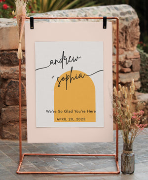 BeyzaLab Boho Wedding Welcome Sign
