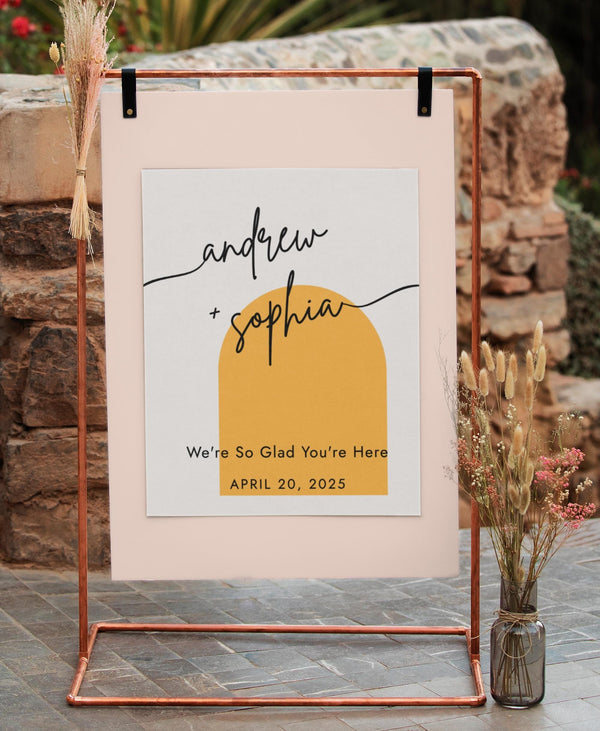 BeyzaLab Boho Wedding Welcome Sign