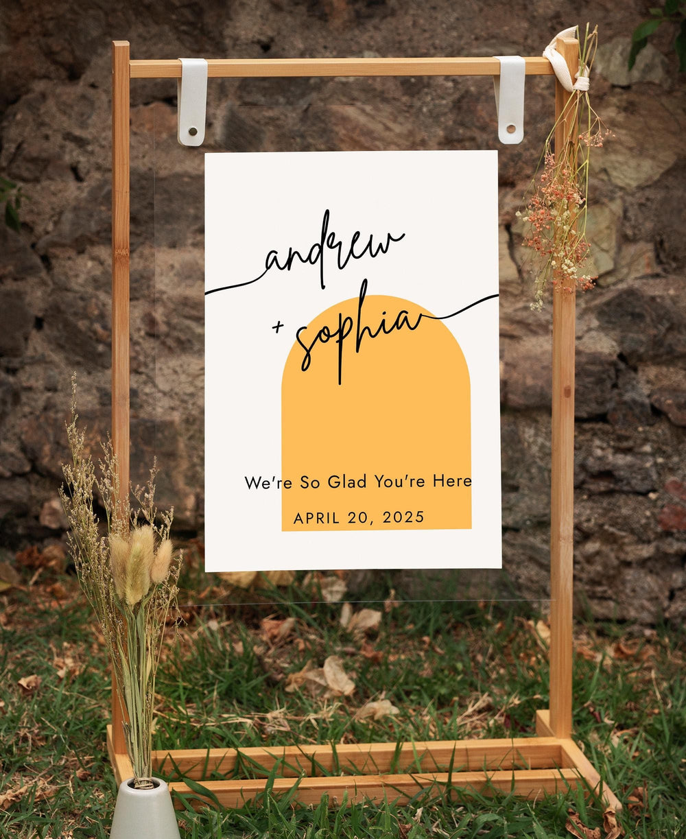 BeyzaLab Boho Wedding Welcome Sign