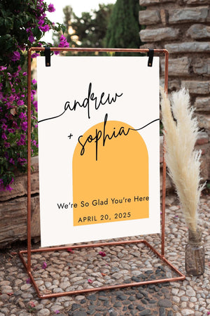 BeyzaLab Boho Wedding Welcome Sign