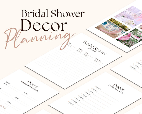 Goodnotes & Canva Template Bridal Shower Planner Canva + Goodnotes