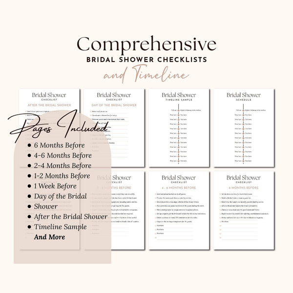 Goodnotes & Canva Template Bridal Shower Planner Canva + Goodnotes