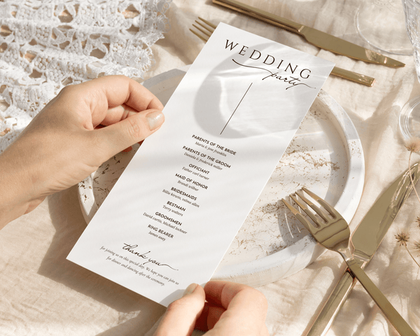 Instant Download - Canva Template Classic Wedding Program Template
