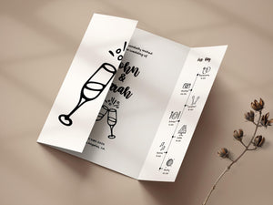 BeyzaLab Cute Gatefold Wedding Invitation Template