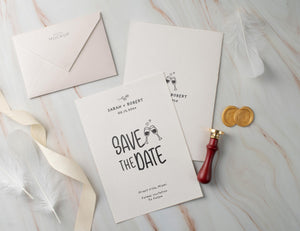 BeyzaLab Cute Save The Date Invite Template