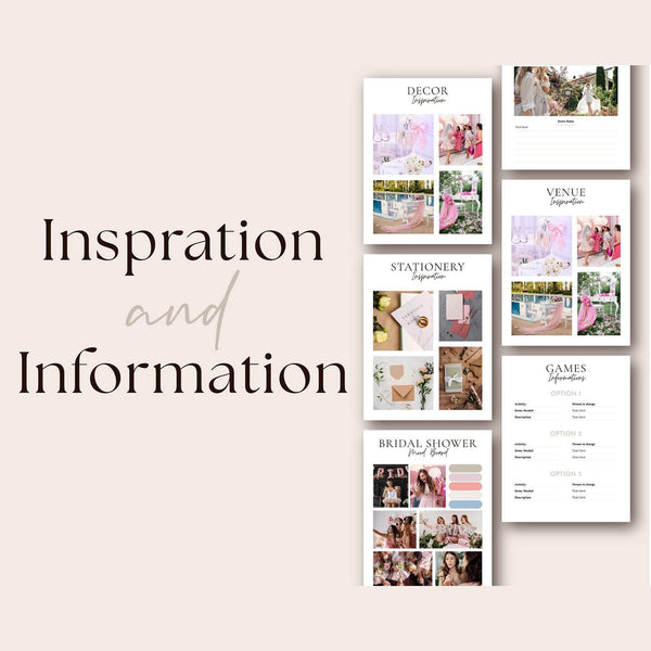 Goodnotes & Canva Template Digital Bridal Shower Planner