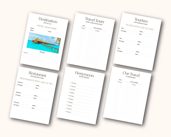 BeyzaLab Digital Honeymoon Planner