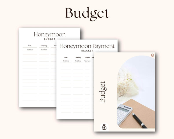 Goodnotes & Canva Template Digital Honeymoon Planner