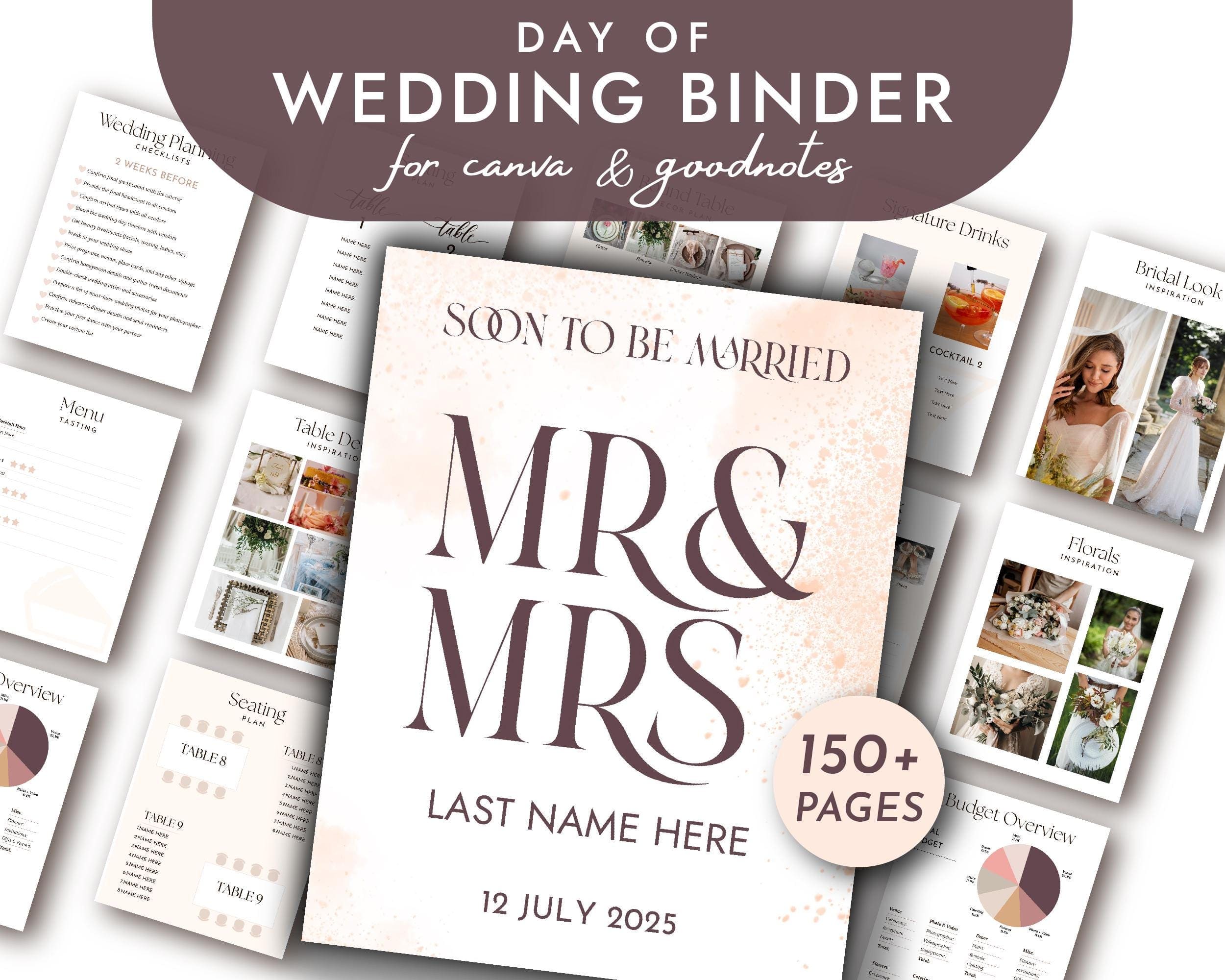 BeyzaLab Digital Wedding Binder Template
