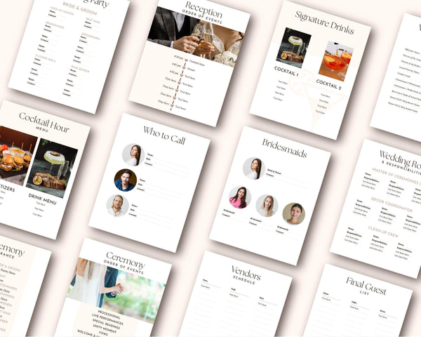 Goodnotes & Canva Template Digital Wedding Binder Template
