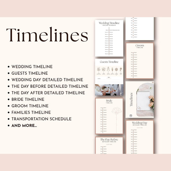 Goodnotes & Canva Template Digital Wedding Binder Template