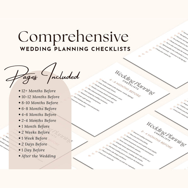 Goodnotes & Canva Template Digital Wedding Checklist