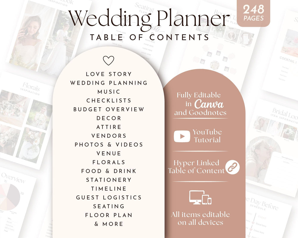 BeyzaLab Digital Wedding Planner Template for Ipad