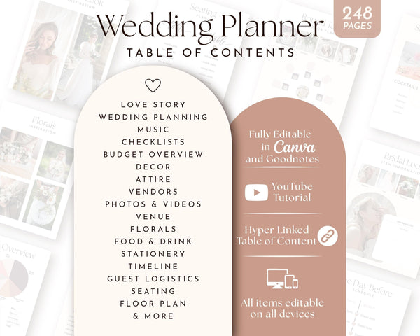 BeyzaLab Digital Wedding Planner Template for Ipad
