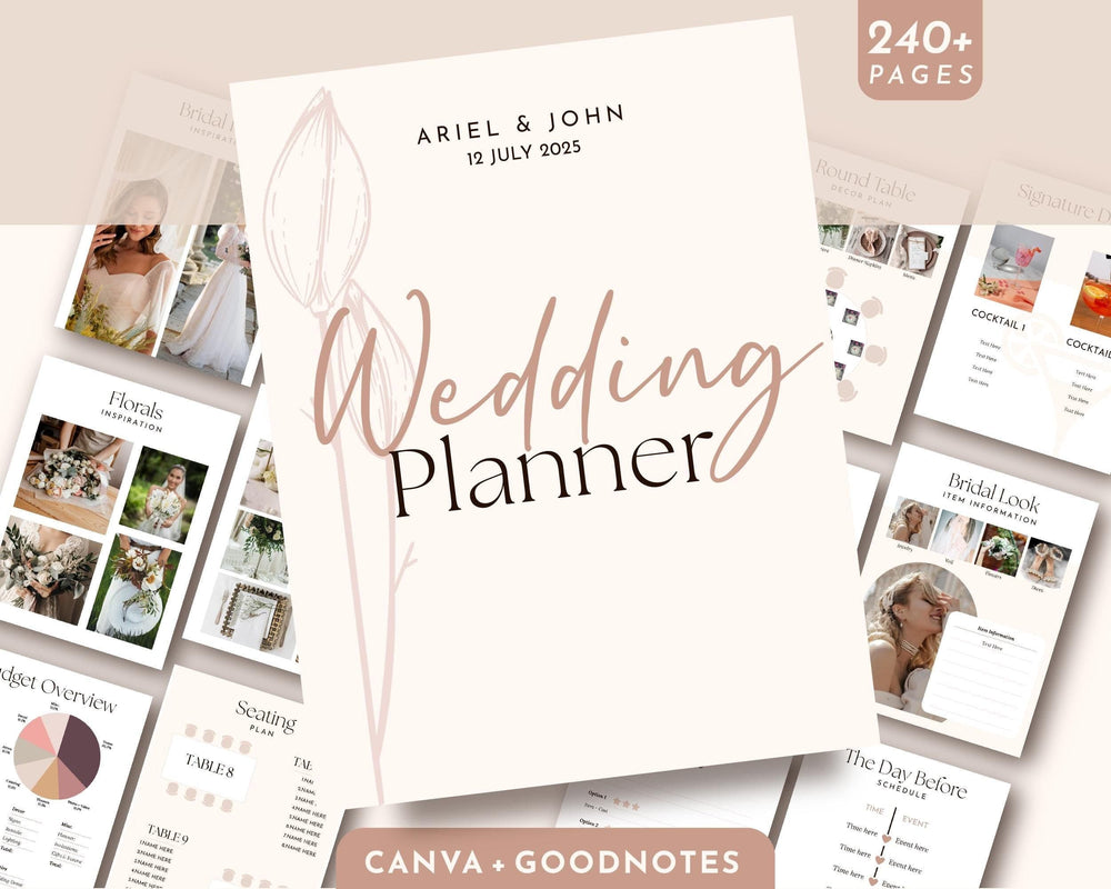 BeyzaLab Digital Wedding Planner Template for Ipad