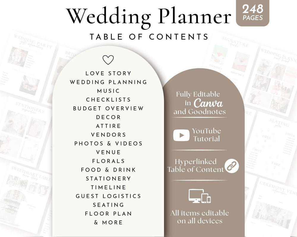 BeyzaLab Digital Wedding Planner with Photo