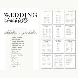 Goodnotes & Canva Template Digital Wedding Planner with Photo