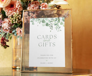 BeyzaLab Eucalyptus Cards and Gifts Sign