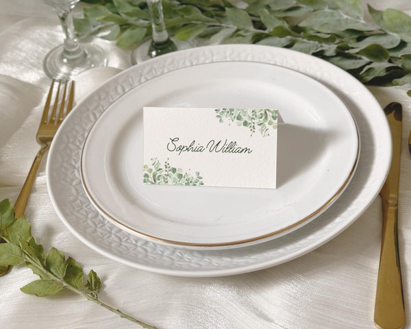 BeyzaLab Eucalyptus Place Cards