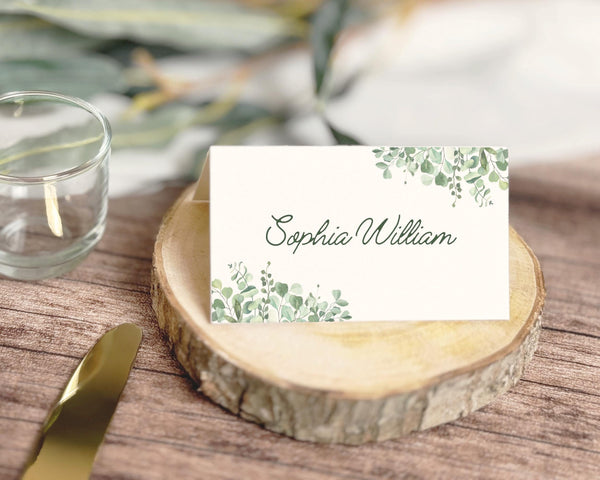 BeyzaLab Eucalyptus Place Cards