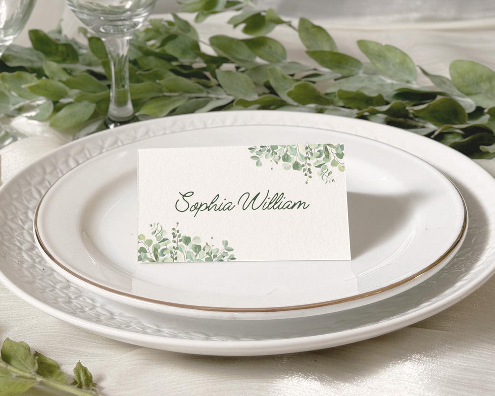 BeyzaLab Eucalyptus Place Cards