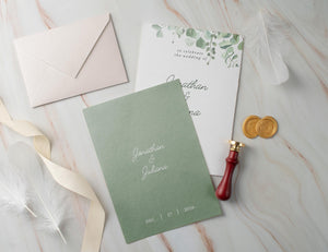 BeyzaLab Eucalyptus Save The Date Invite