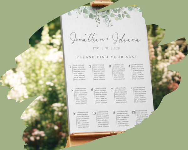 BeyzaLab Eucalyptus Wedding Template Bundle