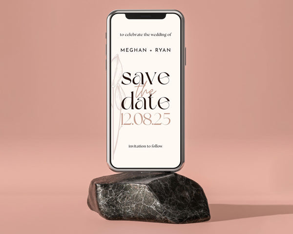 BeyzaLab Floral Save The Date Evite