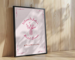 BeyzaLab - Canva Template Fresh Off The Market Bridal Shower Sign