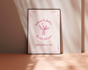 BeyzaLab - Canva Template Fresh Off The Market Bridal Shower Sign