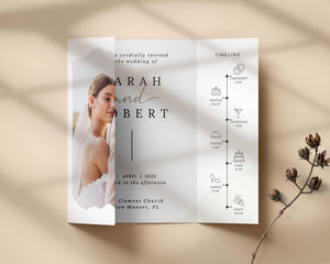 BeyzaLab Gatefold Wedding Invitation with Photo