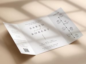 BeyzaLab Gatefold Wedding Invitation with Photo