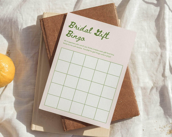 BeyzaLab Greenery Bridal Shower Game Bundle