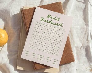 BeyzaLab Greenery Bridal Shower Game Bundle