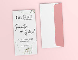 BeyzaLab Greenery Save The Date Evite