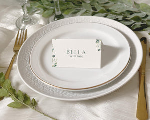 BeyzaLab Greenery Wedding Place Cards