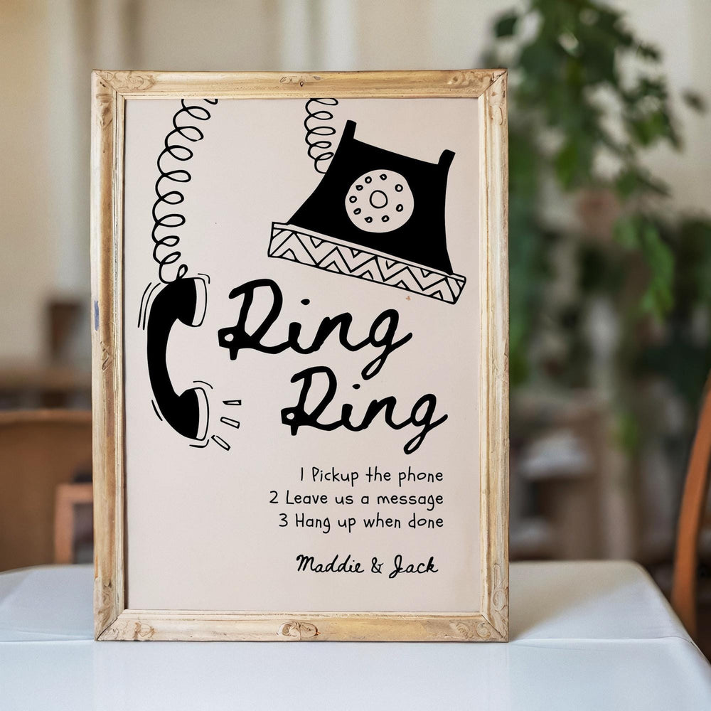 BeyzaLab Hand Drawn Audio Guestbook Sign Template
